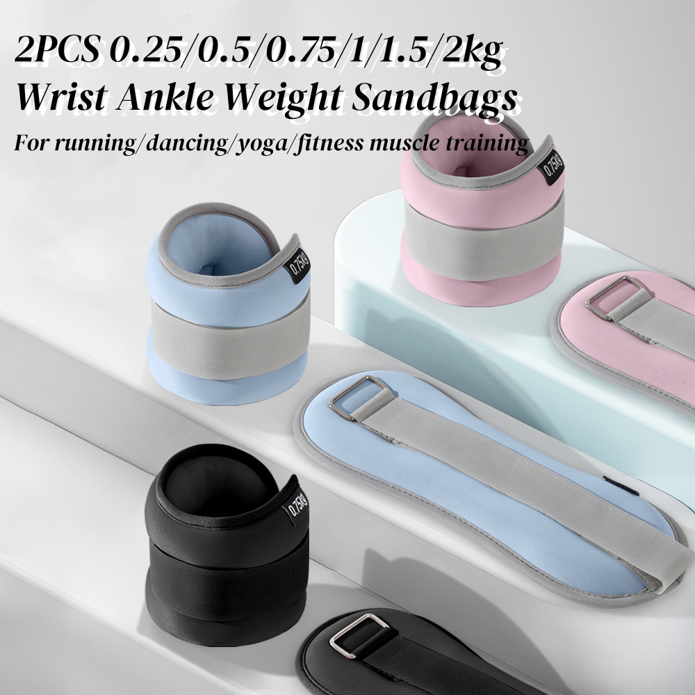 Yoga Sandbag Weight - 2 pz 0.25/0.5/0.75/1/2 kg Polso Caviglia