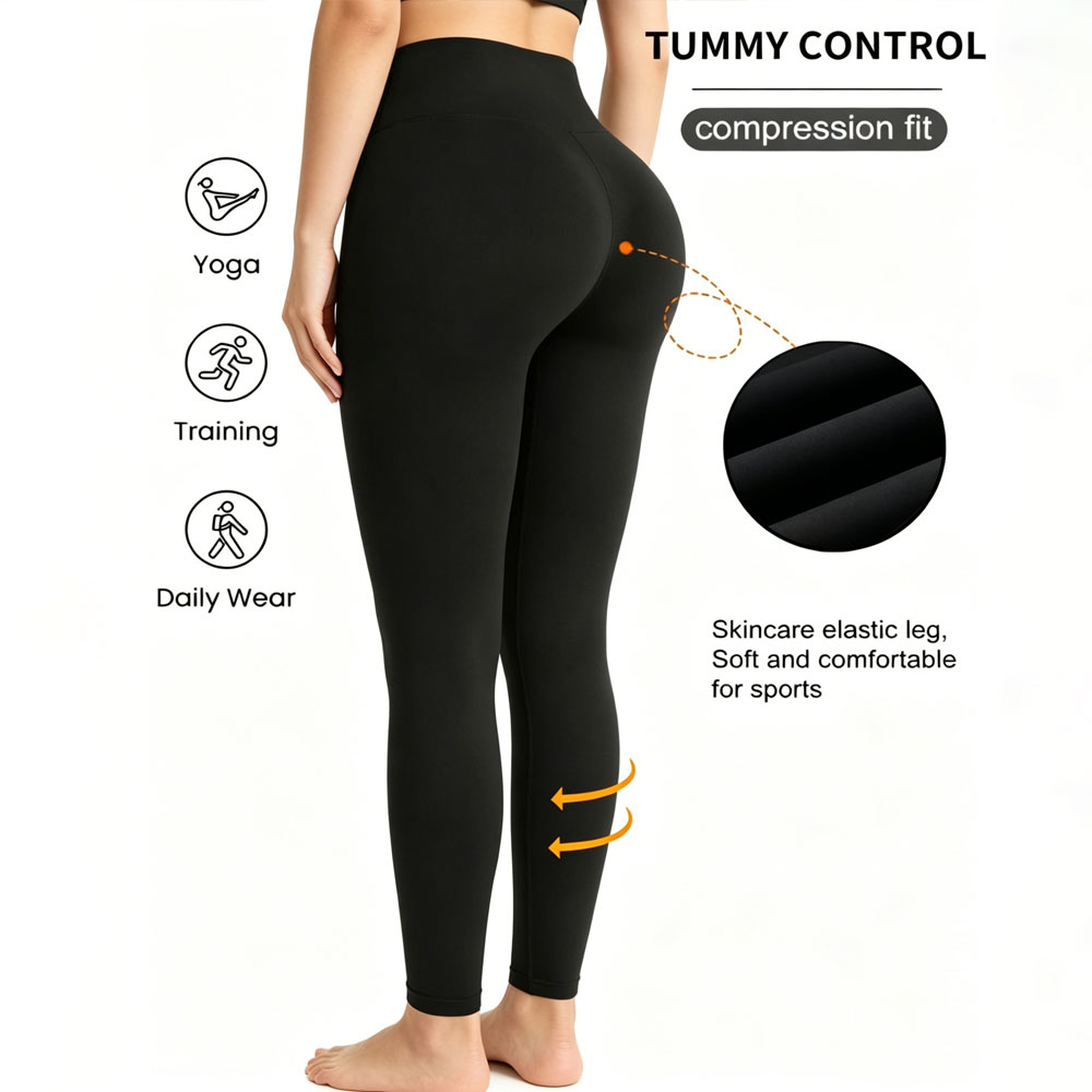 Pilates Yoga Gym - Leggings Sportivi da Donna Ultra Elasticizzati