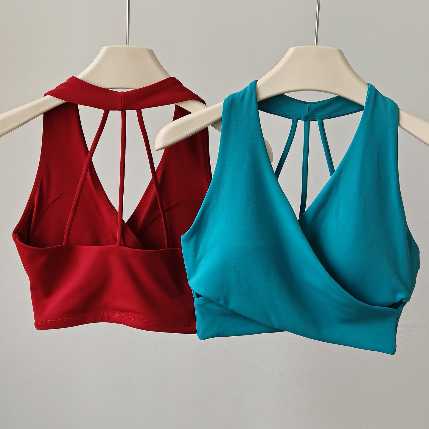 Pilates V Yoga - Reggiseno Sportivo All-in-one con Scollo a