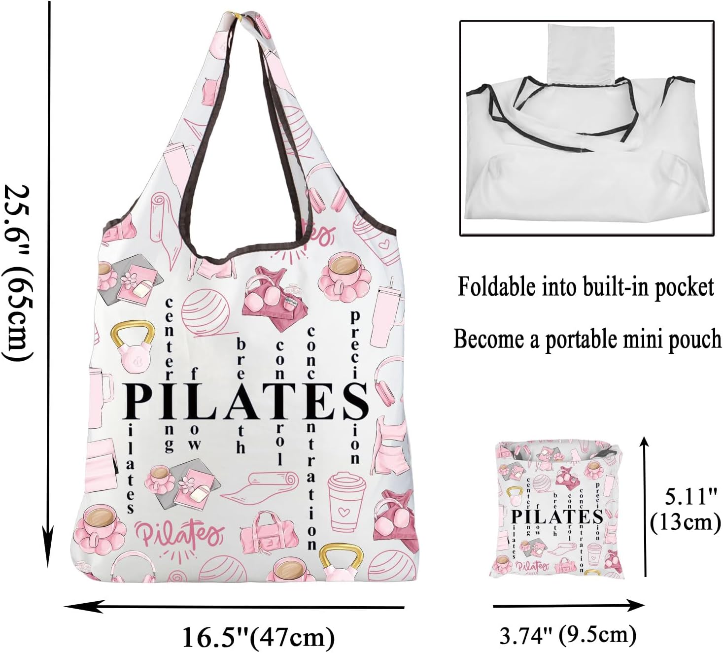 Borsa Rosa per Pilates, Regalo - Pilates Yoga Instructor recensione e prezzo