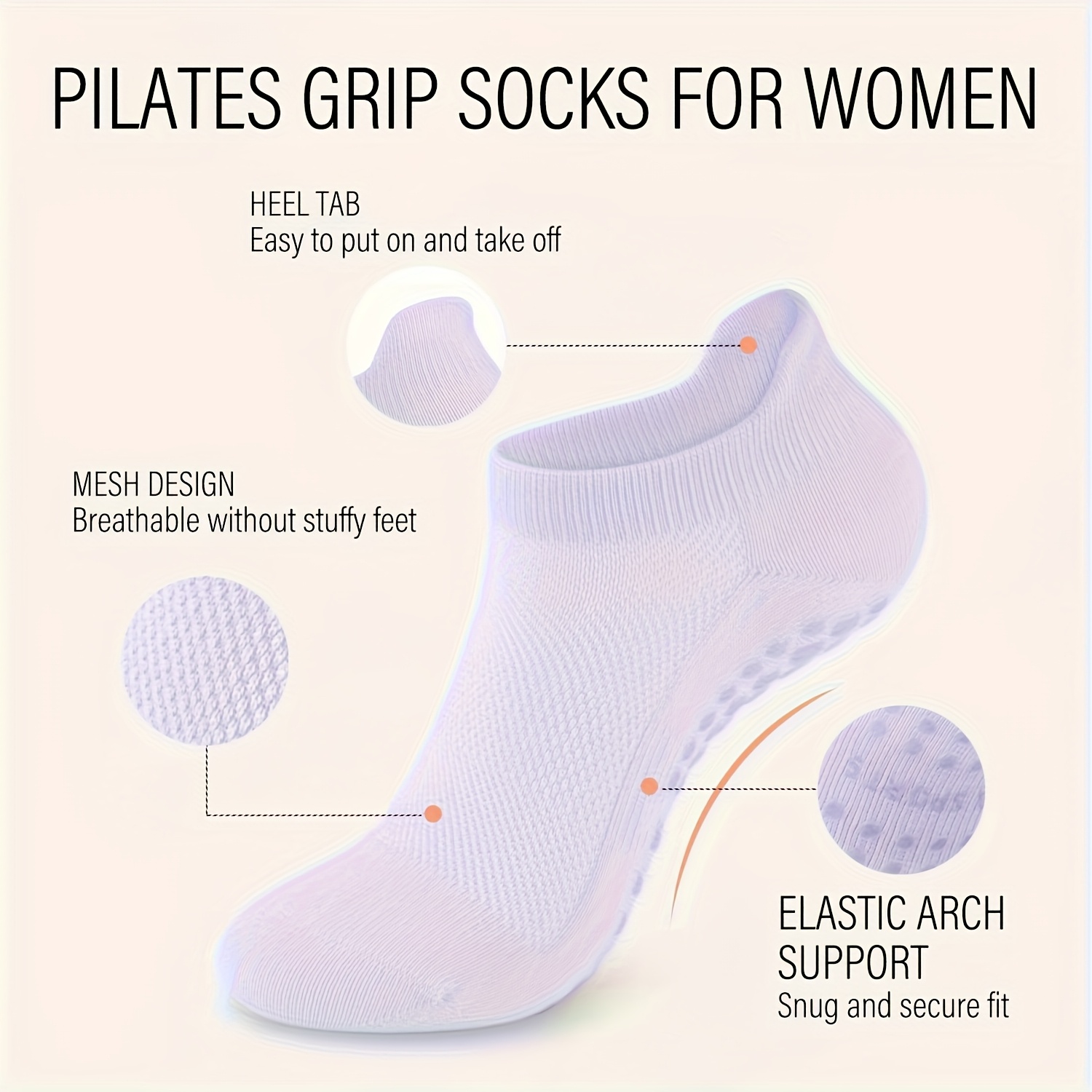 1 Paio di Calzini Antiscivolo  - Medias Para Pilates Y Yoga recensione e prezzo